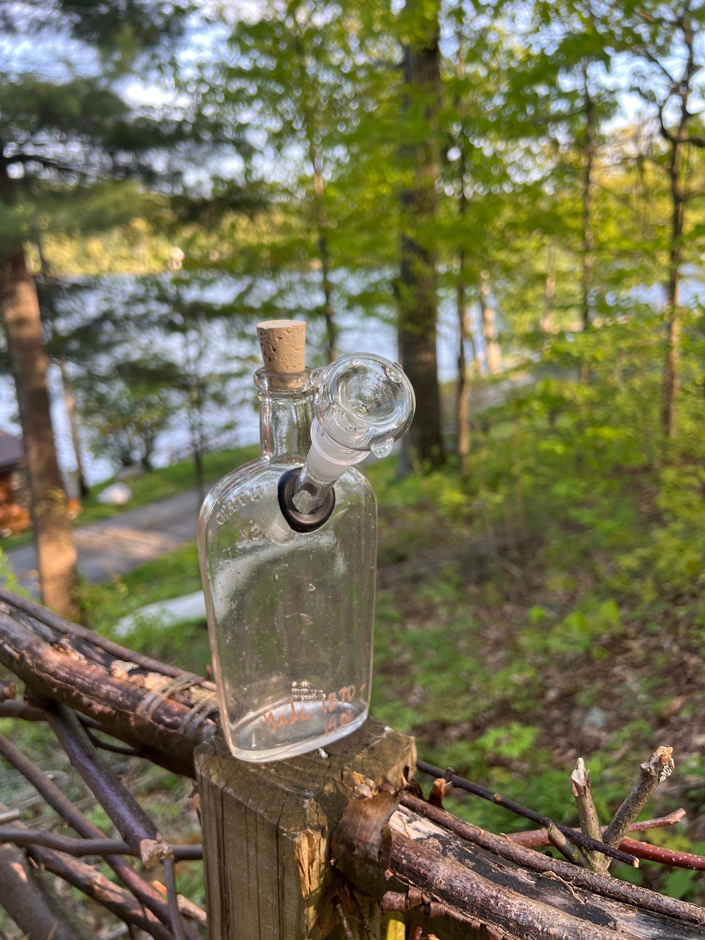 validated flask perfect shape in the hand Bongo