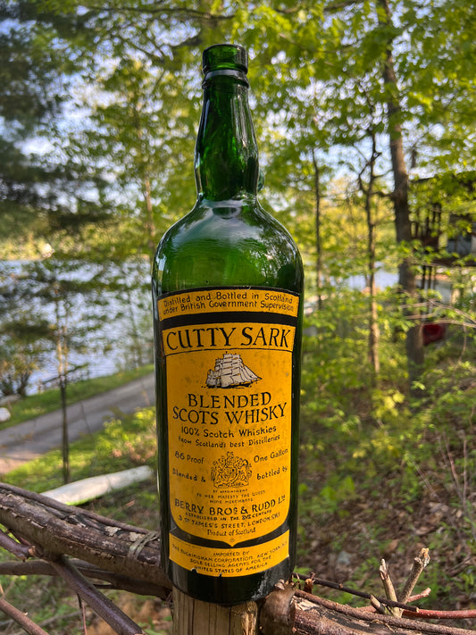 Ninteen Inch tall Cutty Sark Whiskey bottle from the 1950's Bongo