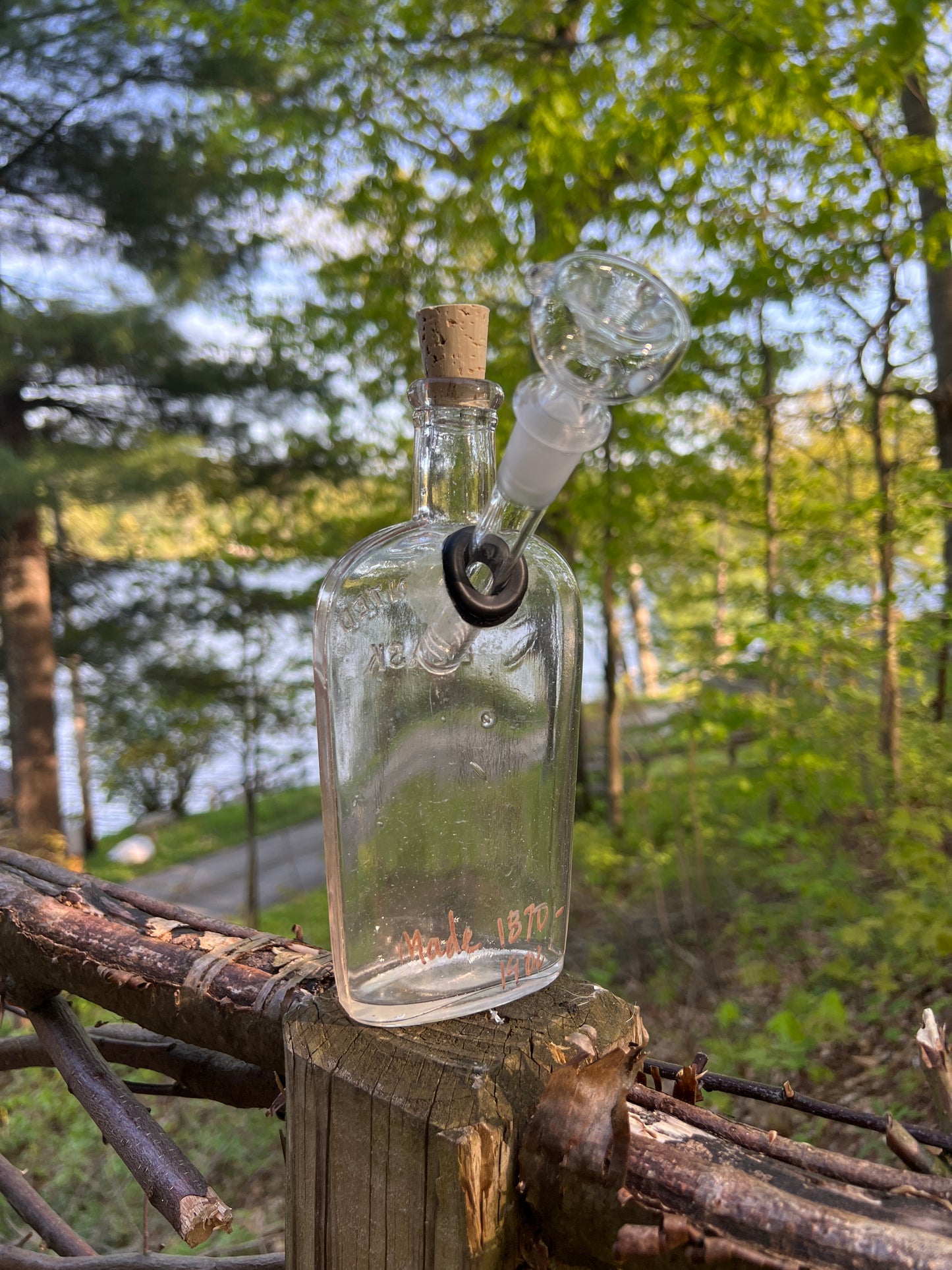 validated flask perfect shape in the hand Bongo
