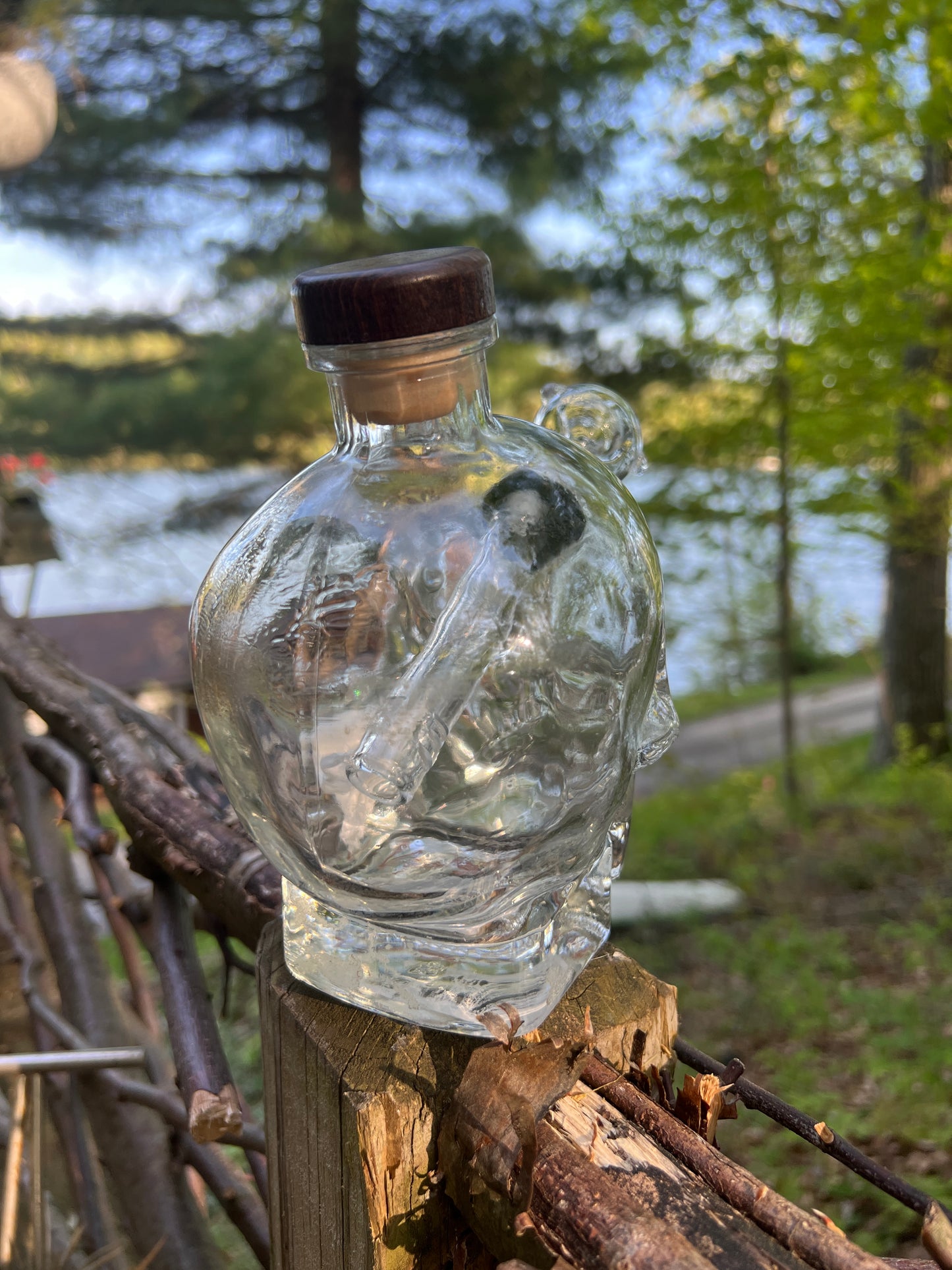 Crystal Skull Vodka Bottle Bongo!
