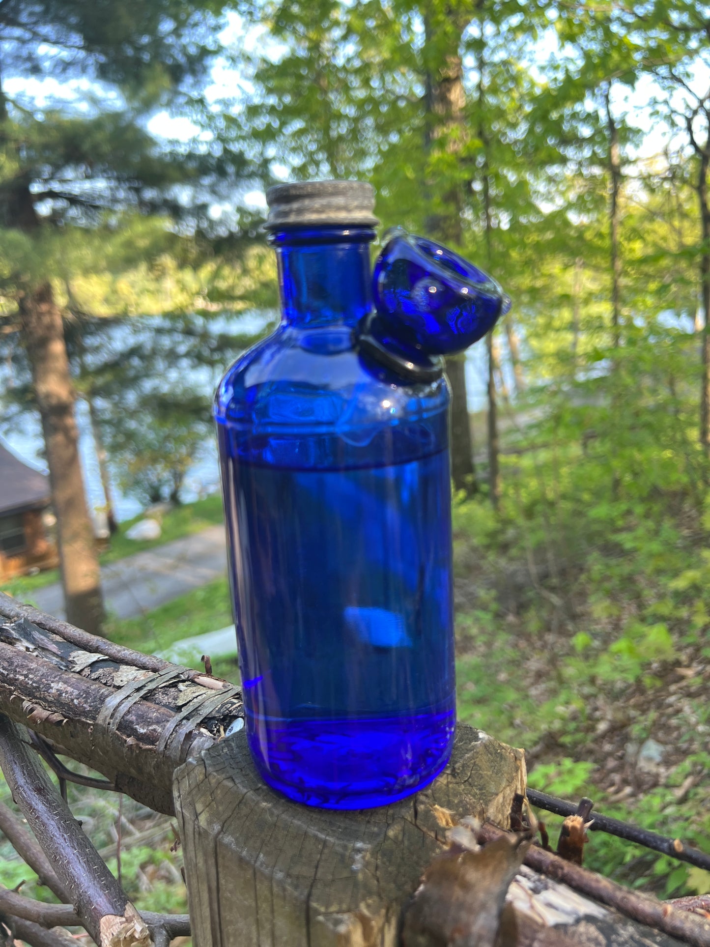 Cobalt blue pepto Bromide 1910 bongo