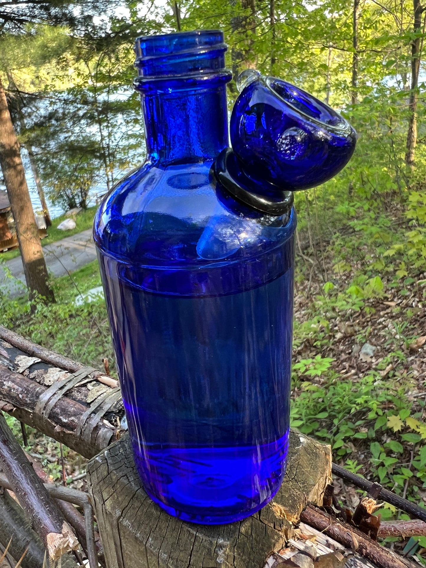 Cobalt blue pepto Bromide 1910 bongo